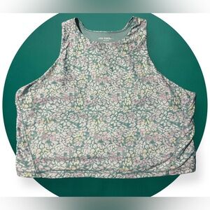 4/$25 Joe Fresh Floral Tank Top - Green and Pink